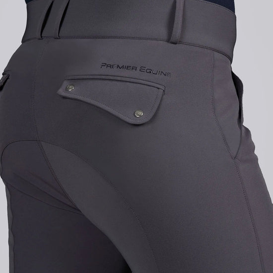 Ludis Men's Gel Knee Riding Breeches Anthracite