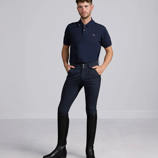 Ludis Men's Gel Knee Riding Breeches Navy by Premier Equine Int. Ltd. at  Try A Bit