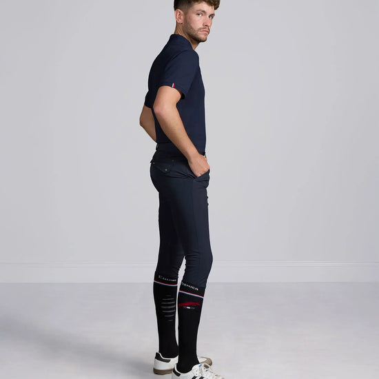 Ludis Men's Gel Knee Riding Breeches Navy by Premier Equine Int. Ltd. at  Try A Bit