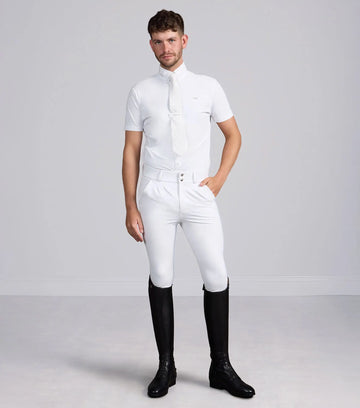 Ludis Men's Gel Knee Riding Breeches White by Premier Equine Int. Ltd. at  Try A Bit