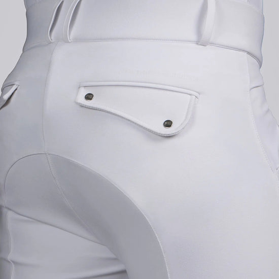 Ludis Men's Gel Knee Riding Breeches White by Premier Equine Int. Ltd. at  Try A Bit