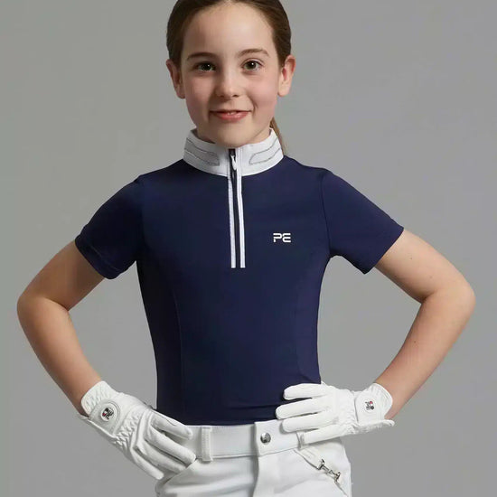 Premier Equine Maria Girls Diamanté Show Shirt by Premier Equine at  Try a Bit