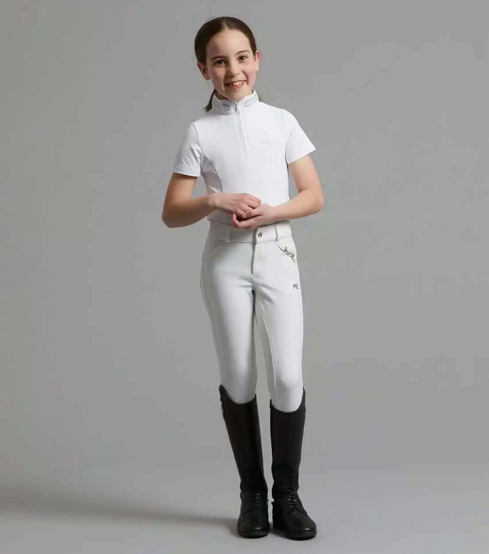 Premier Equine Maria Girls Diamanté Show Shirt by Premier Equine at  Try a Bit