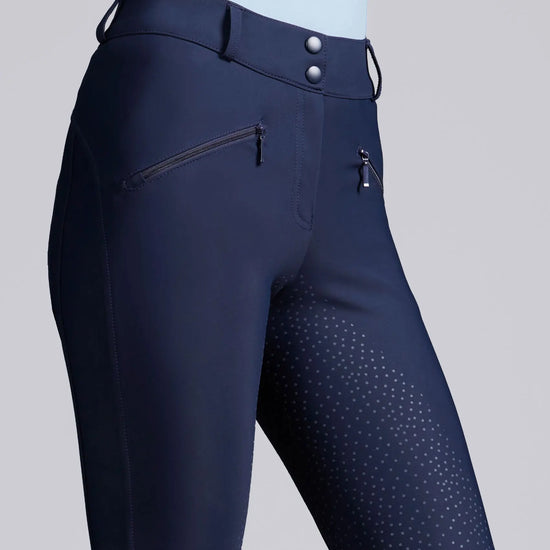 Meraki Womens Gel Full Seat Riding Breeches Navy by Premier Equine Int. Ltd. at  Try A Bit