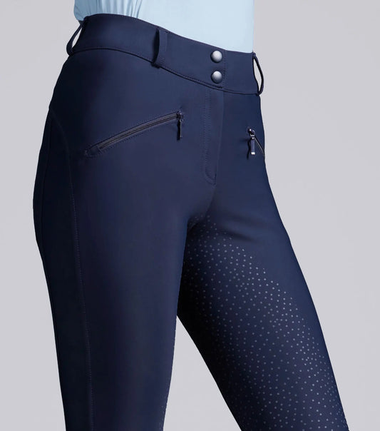 Meraki Womens Gel Full Seat Riding Breeches Navy by Premier Equine Int. Ltd. at  Try A Bit