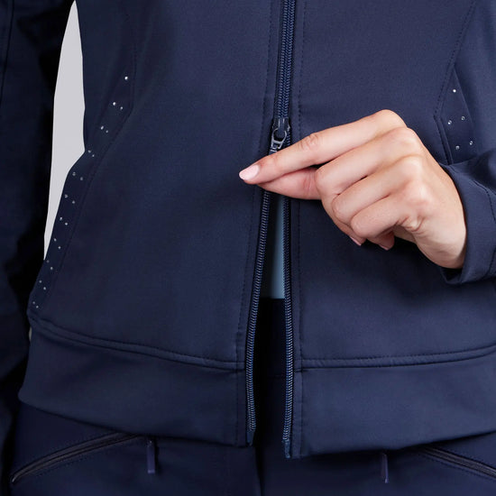 Meraki Womens Jacket Navy by Premier Equine Int. Ltd. at  Try A Bit