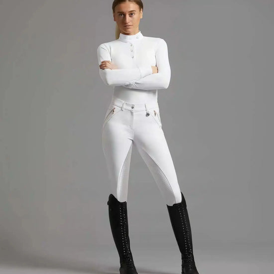 Premier Equine Milliania Ladies Full Seat Gel Competition Breeches by Premier Equine at  Try a Bit