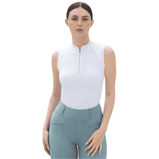 Maximilian Equestrian Miral Sleeveless Base Layer (White) by Maximilian Equestrian at  Try a Bit