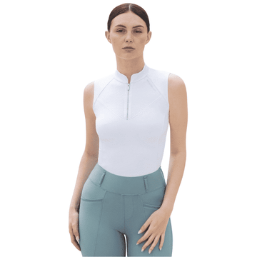 Maximilian Equestrian Miral Sleeveless Base Layer (White) by Maximilian Equestrian at  Try a Bit