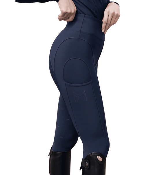 Maximilian Equestrian Outline Riding Leggings Navy by Maximilian Equestrian at  Try a Bit