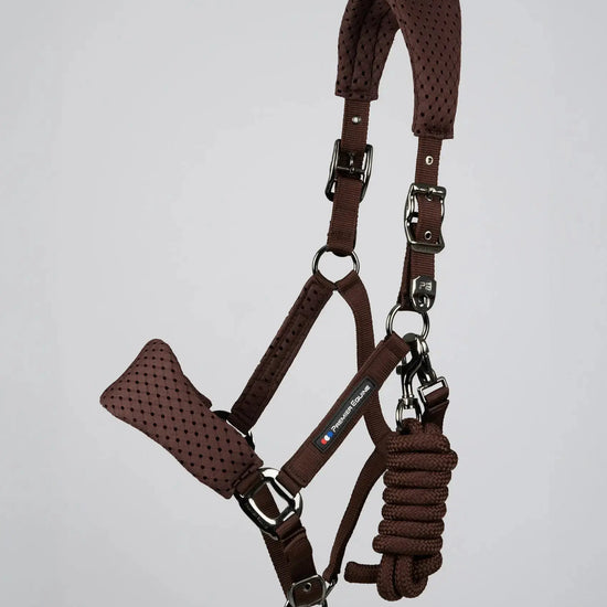 Necto 3D Mesh Head Collar with Lead Rope Grey by Premier Equine Int. at  Try A Bit