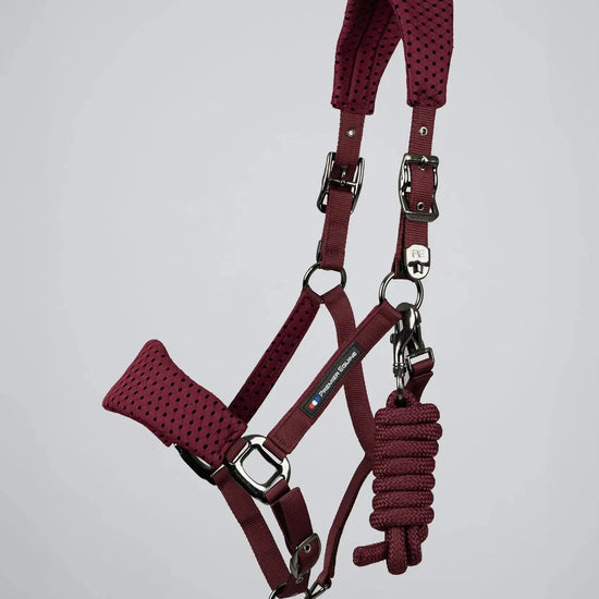Necto 3D Mesh Head Collar with Lead Rope Grey by Premier Equine Int. at  Try A Bit