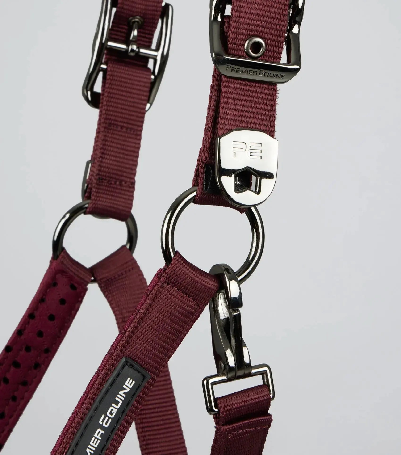 Necto 3D Mesh Head Collar with Lead Rope Grey by Premier Equine Int. at  Try A Bit