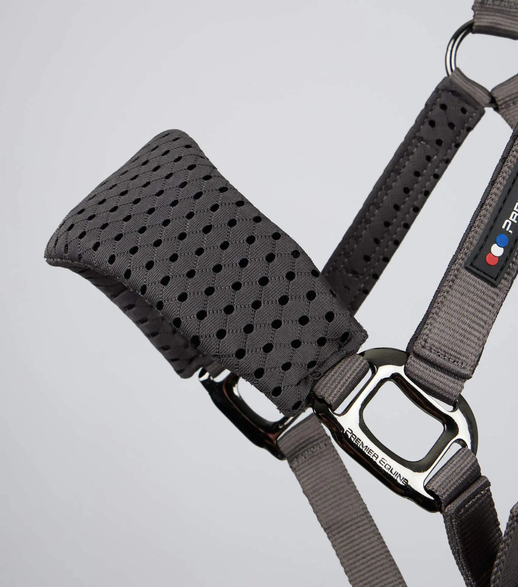 Necto 3D Mesh Head Collar with Lead Rope Grey by Premier Equine Int. at  Try A Bit