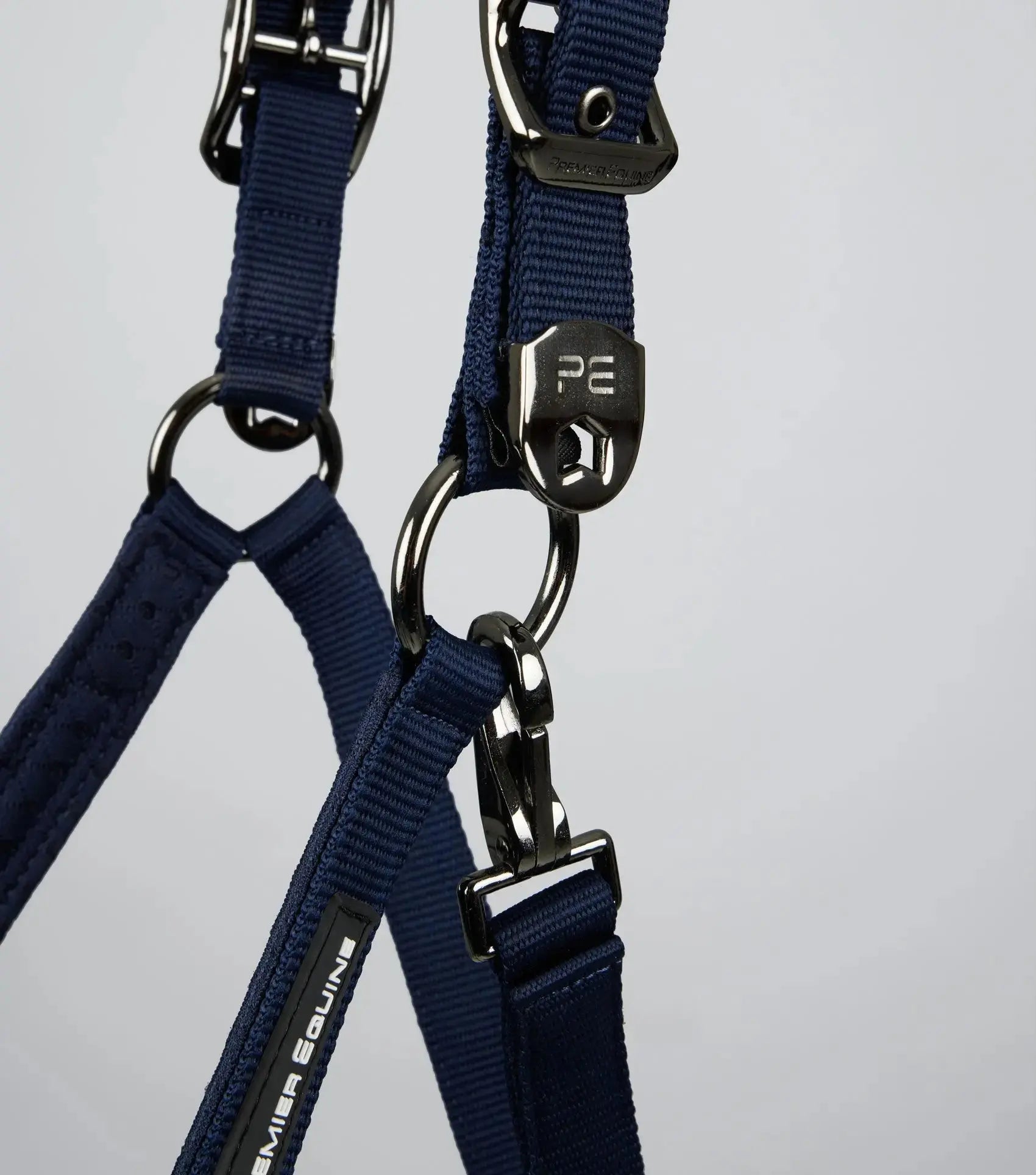 Necto 3D Mesh Head Collar with Lead Rope Grey by Premier Equine Int. at  Try A Bit
