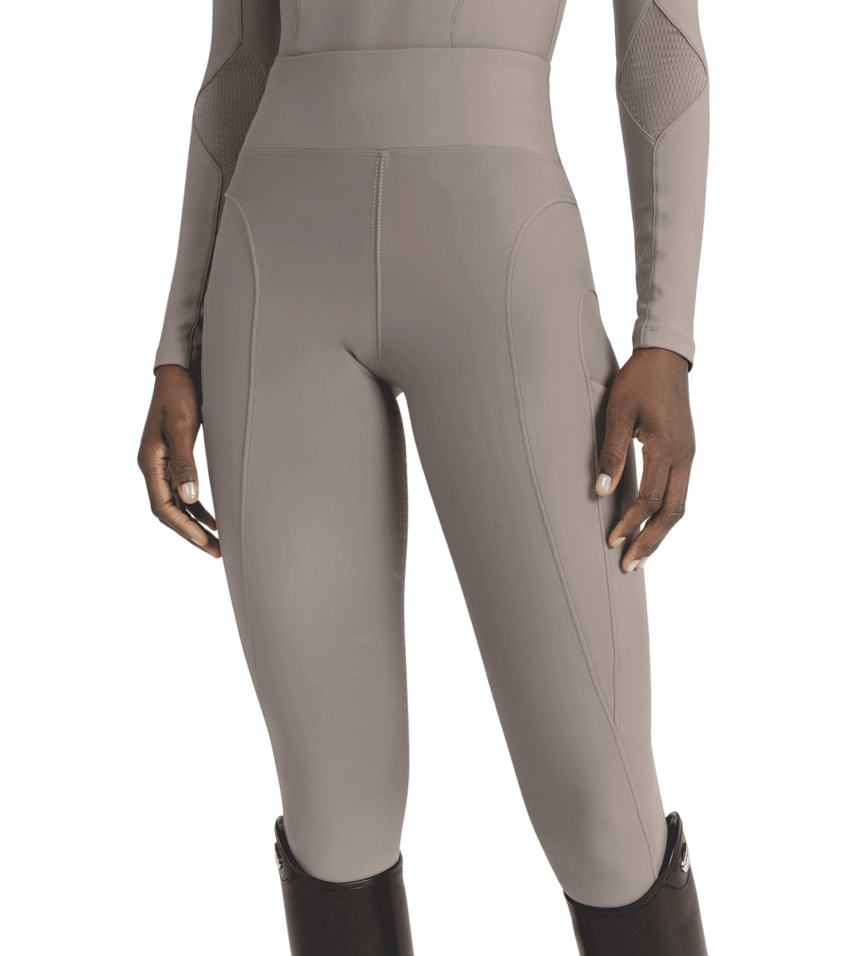 Maximilian Equestrian Outline Riding Leggings Taupe by Maximilian Equestrian at  Try a Bit