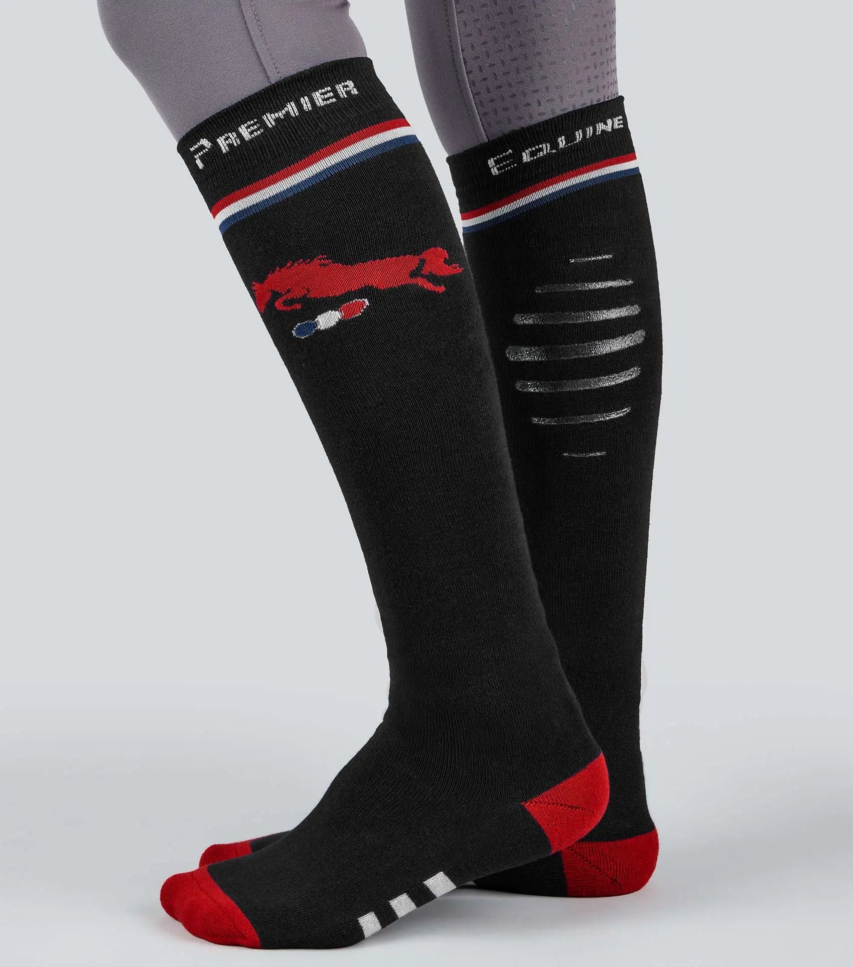 PE Replay Riding Socks (1 Pair) Black by Premier Equine Int. Ltd. at  Try A Bit