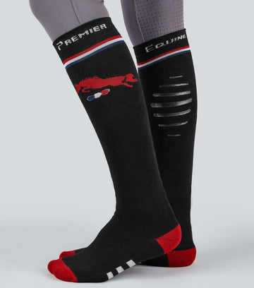 PE Replay Riding Socks (1 Pair) Black by Premier Equine Int. Ltd. at  Try A Bit