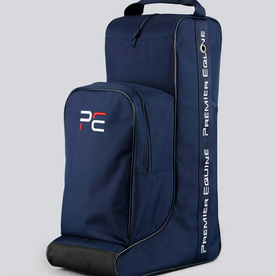 PE Team Tall Boot Bag with Storage Navy by Premier Equine Int. at  Try A Bit