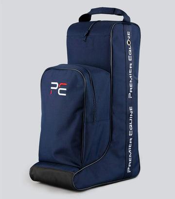 PE Team Tall Boot Bag with Storage Navy by Premier Equine Int. at  Try A Bit
