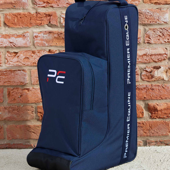 PE Team Tall Boot Bag with Storage Navy by Premier Equine Int. at  Try A Bit