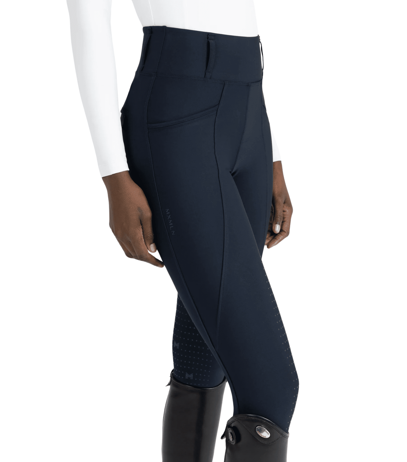Maximilian Equestrian Pro Riding Leggings Atlantic by Maximilian Equestrian at  Try a Bit