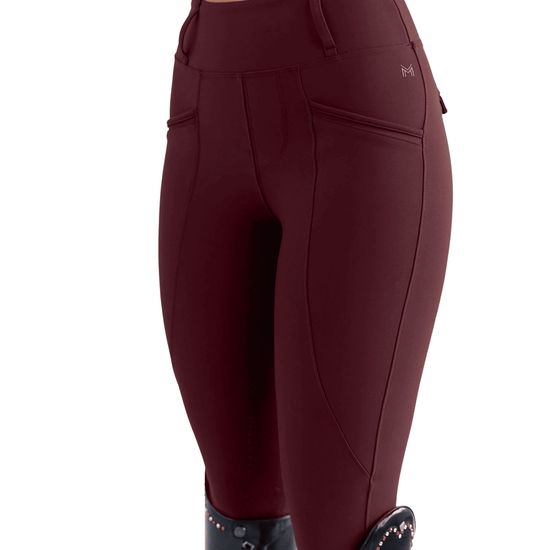 Maximilian Equestrian Pro Riding Leggings Burgundy by Maximilian Equestrian at  Try a Bit