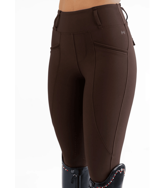 Maximilian Equestrian Pro Riding Leggings Chocolate by Maximilian Equestrian at  Try a Bit
