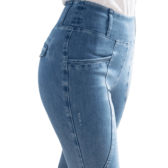 Maximilian Equestrian Pro Riding Leggings Denim by Maximilian Equestrian at  Try a Bit