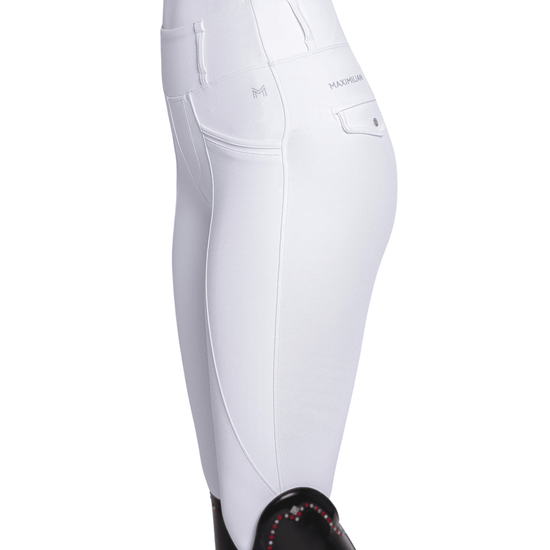 Maximilian Equestrian Pro Riding Leggings White by Maximilian Equestrian at  Try a Bit