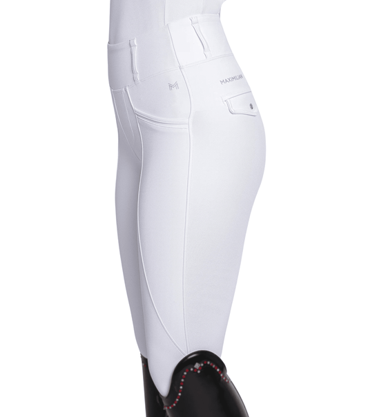 Maximilian Equestrian Pro Riding Leggings White by Maximilian Equestrian at  Try a Bit