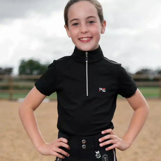 Premier Equine Mini Remisa Girl's Technical Short Sleeve Riding Top by Premier Equine at  Try a Bit