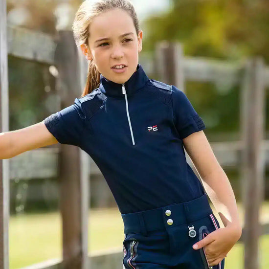 Premier Equine Mini Remisa Girl's Technical Short Sleeve Riding Top by Premier Equine at  Try a Bit
