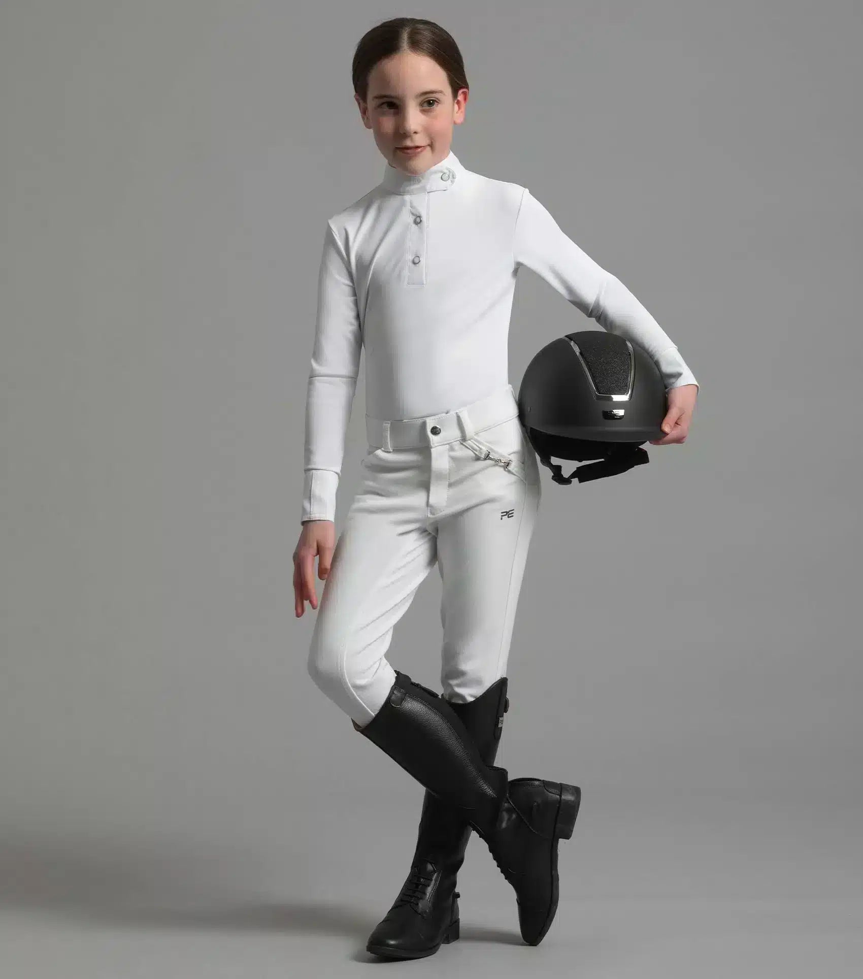 Premier Equine Rossini Girls Lycra Show Shirt by Premier Equine at  Try a Bit