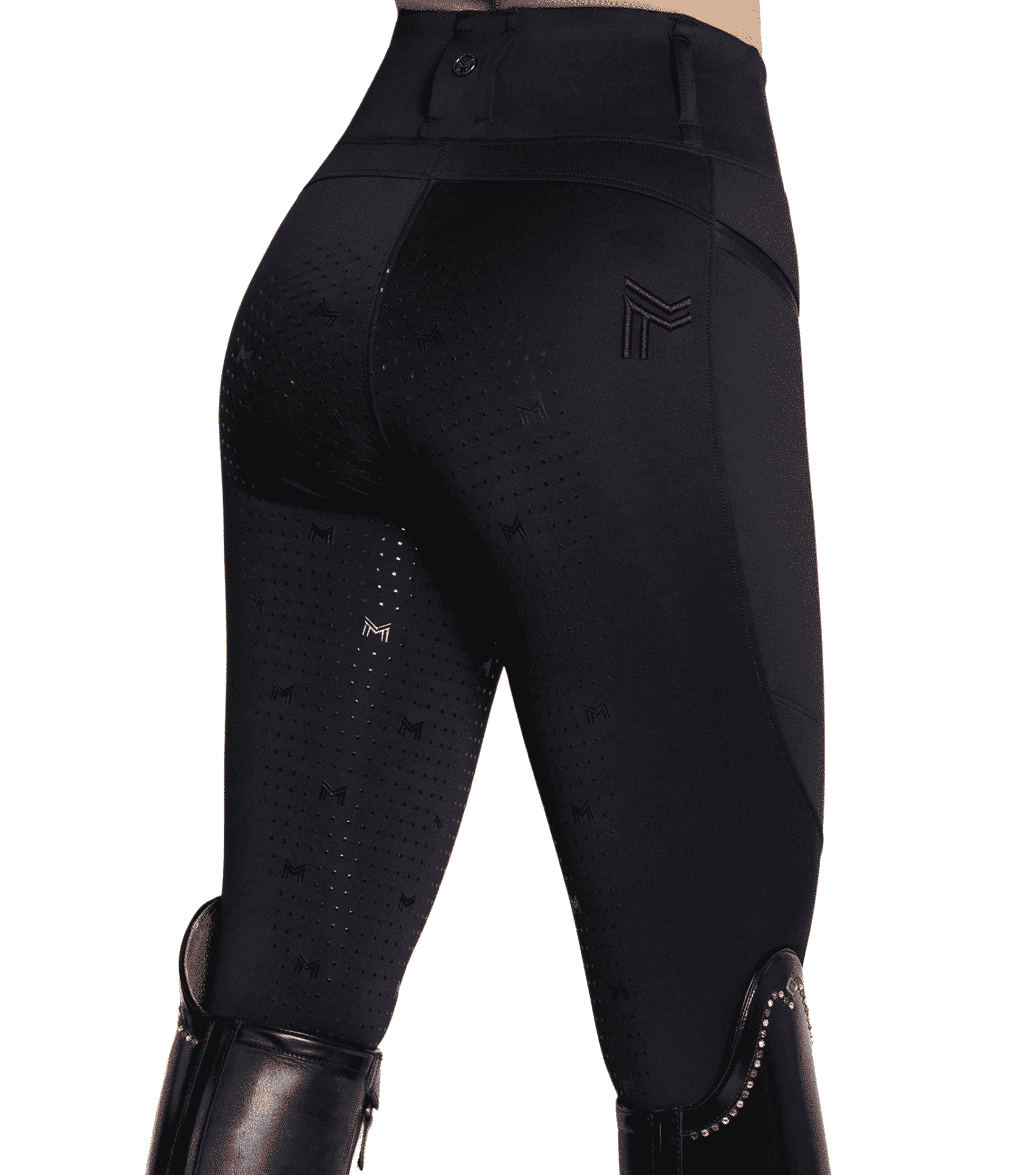 Maximilian Equestrian Studio Riding Leggings Black by Maximilian Equestrian at  Try a Bit