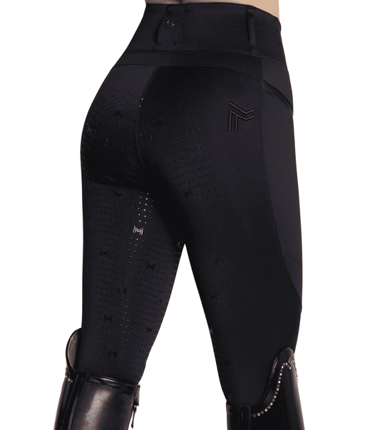 Maximilian Equestrian Studio Riding Leggings Black by Maximilian Equestrian at  Try a Bit