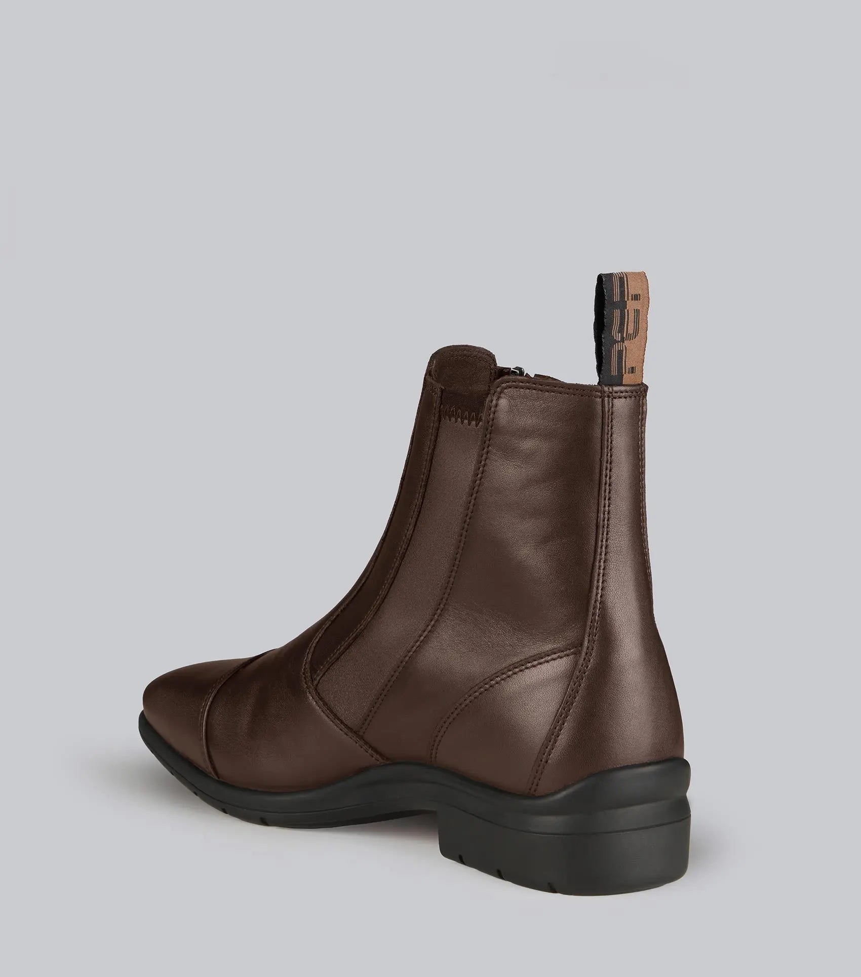 Taro Waterproof Leather Paddock Boot Brown