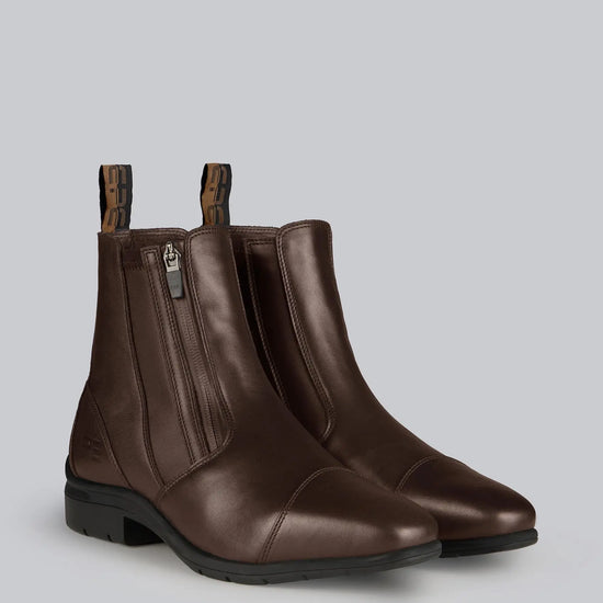 Taro Waterproof Leather Paddock Boot Brown