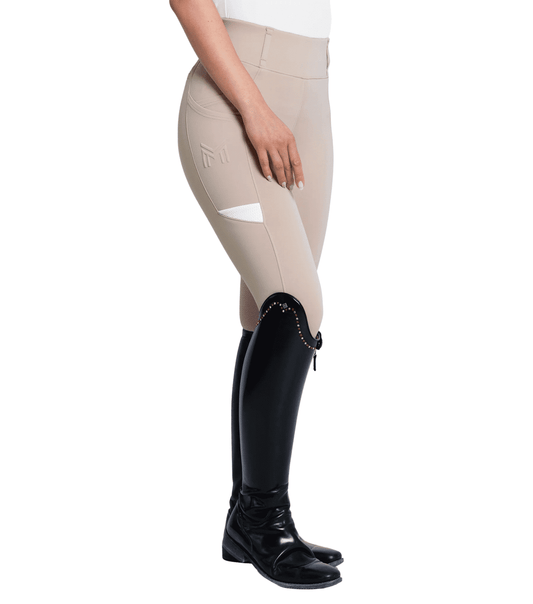 Maximilian Equestrian Tech Riding Leggings Beige by Maximilian Equestrian at  Try a Bit