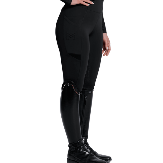 Maximilian Equestrian Tech Riding Leggings Black by Maximilian Equestrian at  Try a Bit