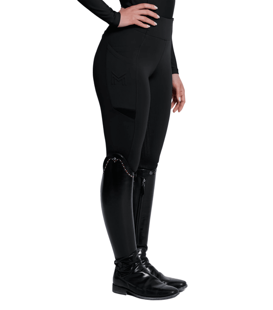 Maximilian Equestrian Tech Riding Leggings Black by Maximilian Equestrian at  Try a Bit