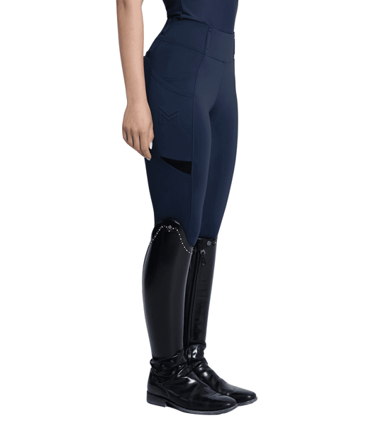 Maximilian Equestrian Tech Riding Leggings Navy by Maximilian Equestrian at  Try a Bit