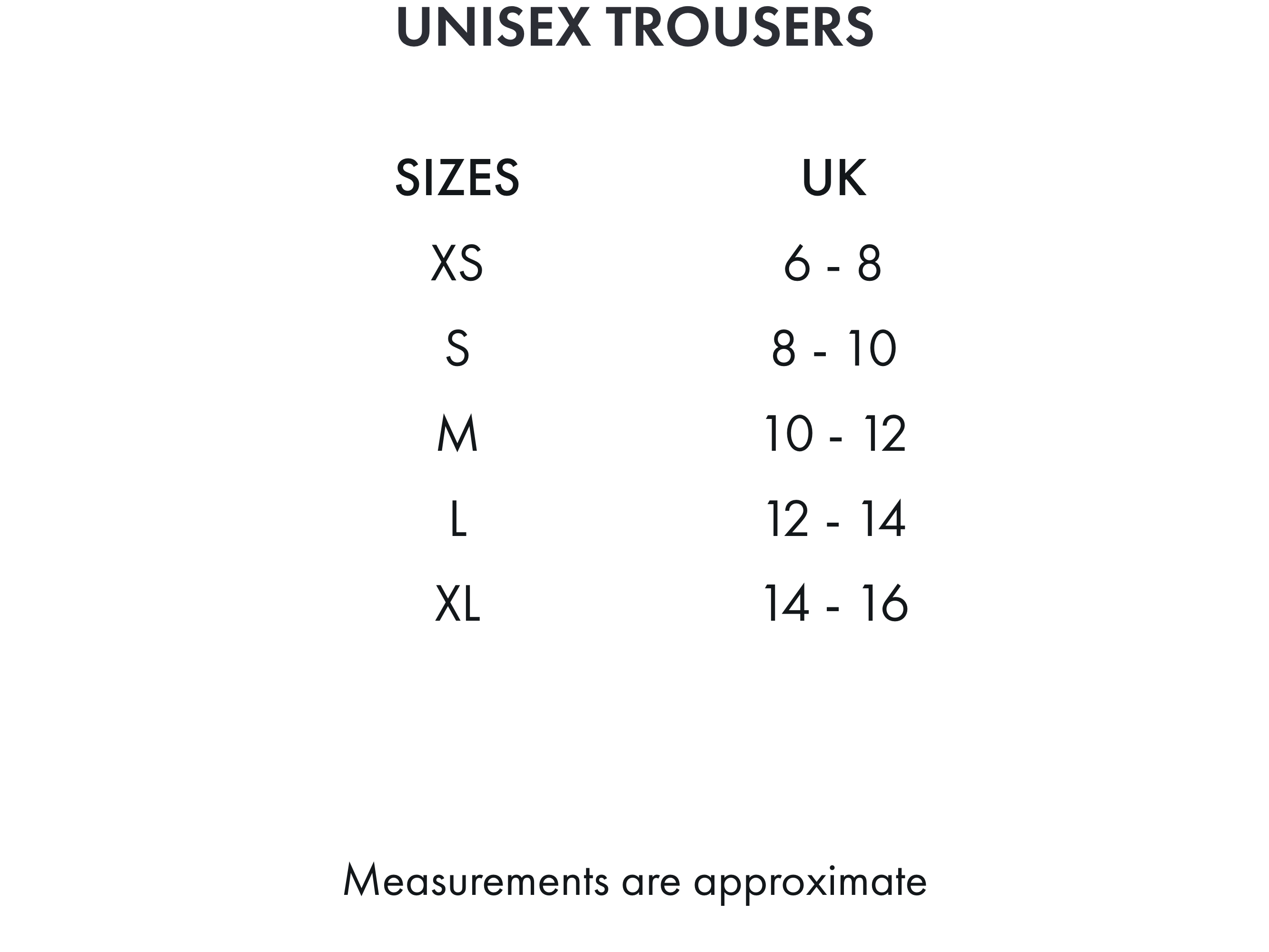 Premier Equine Lumen Reflective Unisex Riding Trousers – Size chart