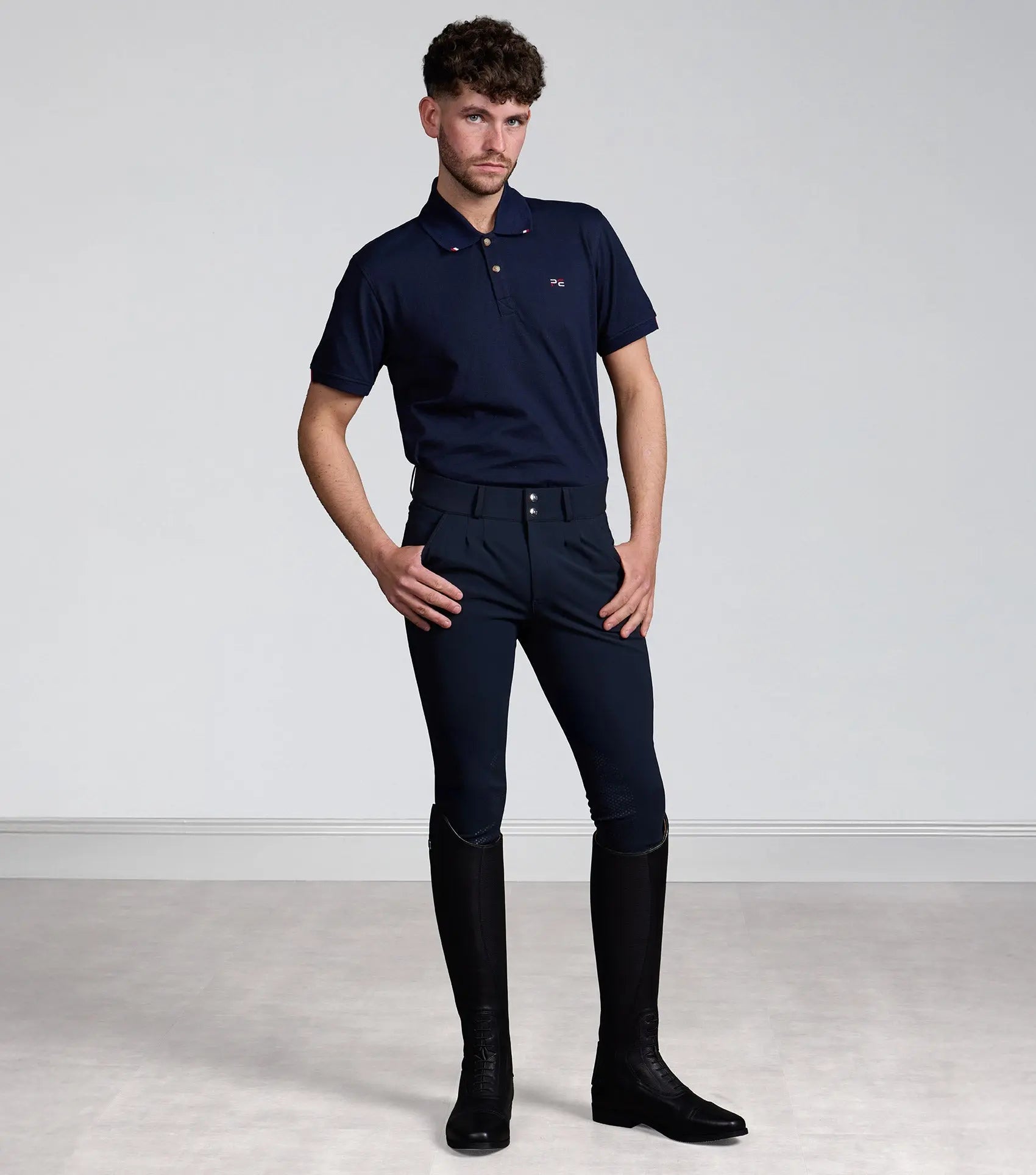 Verismo Men's Gel Knee Riding Breeches Navy