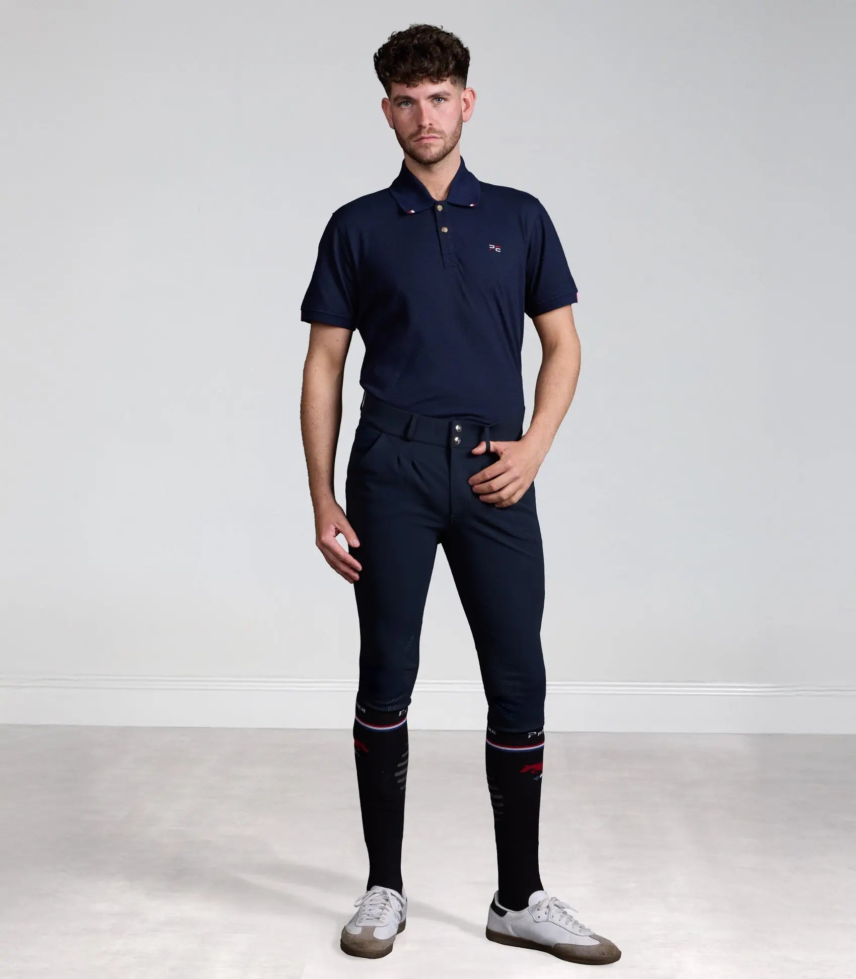 Verismo Men's Gel Knee Riding Breeches Navy