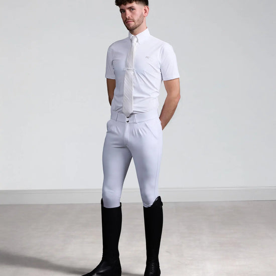 Verismo Men's Gel Knee Riding Breeches White