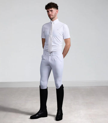 Verismo Men's Gel Knee Riding Breeches White