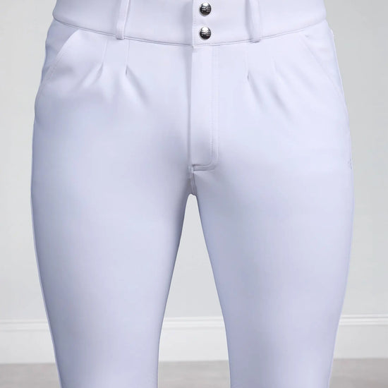 Verismo Men's Gel Knee Riding Breeches White