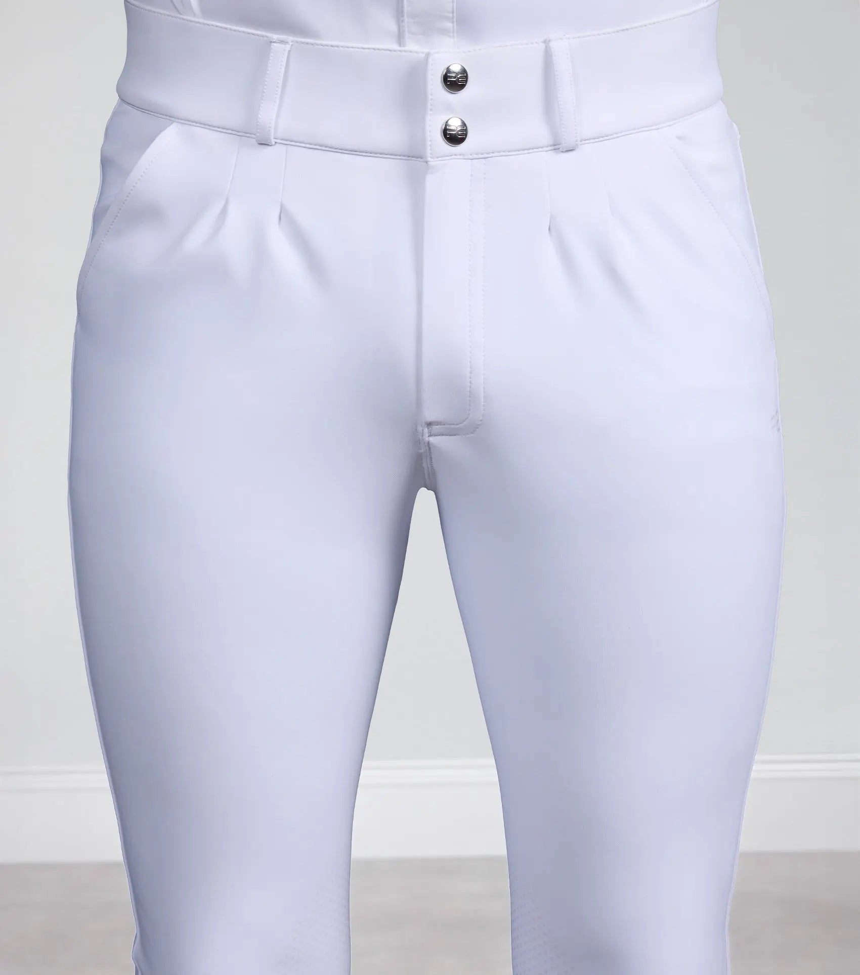 Verismo Men's Gel Knee Riding Breeches White
