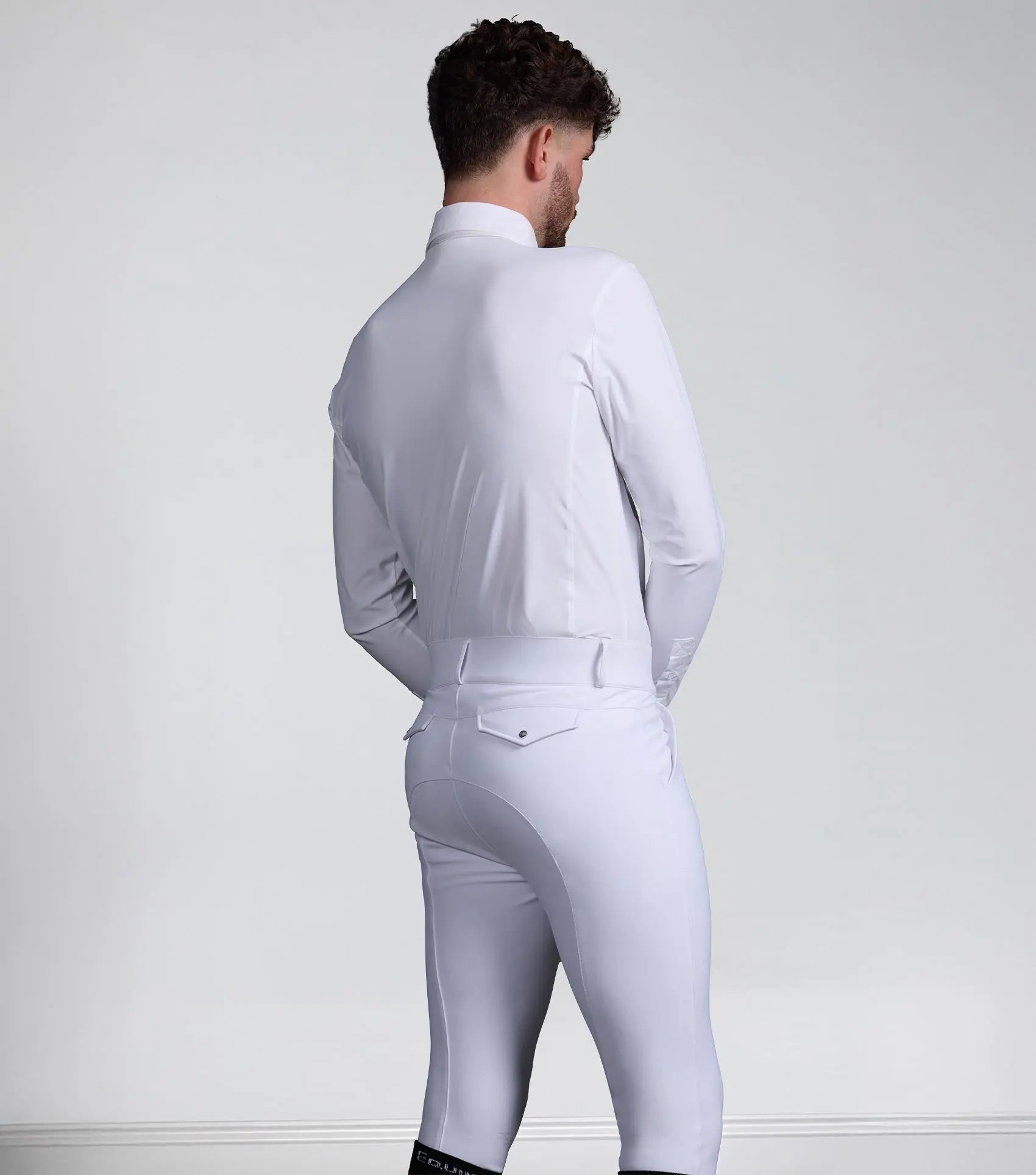 Verismo Men's Gel Knee Riding Breeches White